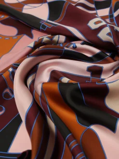 Foulard Longchamp in seta stampata