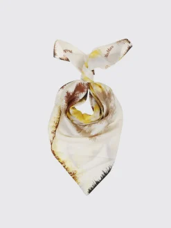 Foulard Max Mara in seta con monogram stampato