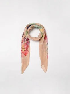 Foulard Twsnet in crepe con stampa floreale