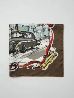 Foulard Westmister Burberry in seta stampata