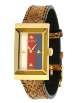 G frame quadrante web madreperla cinturino pitone