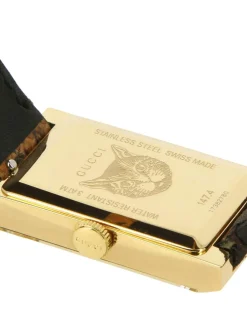 G frame quadrante web madreperla cinturino pitone