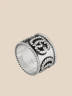 Gg marmont anello chevalier fascia 14mm