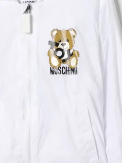 Giacca a vento con cappuccio Teddy Moschino