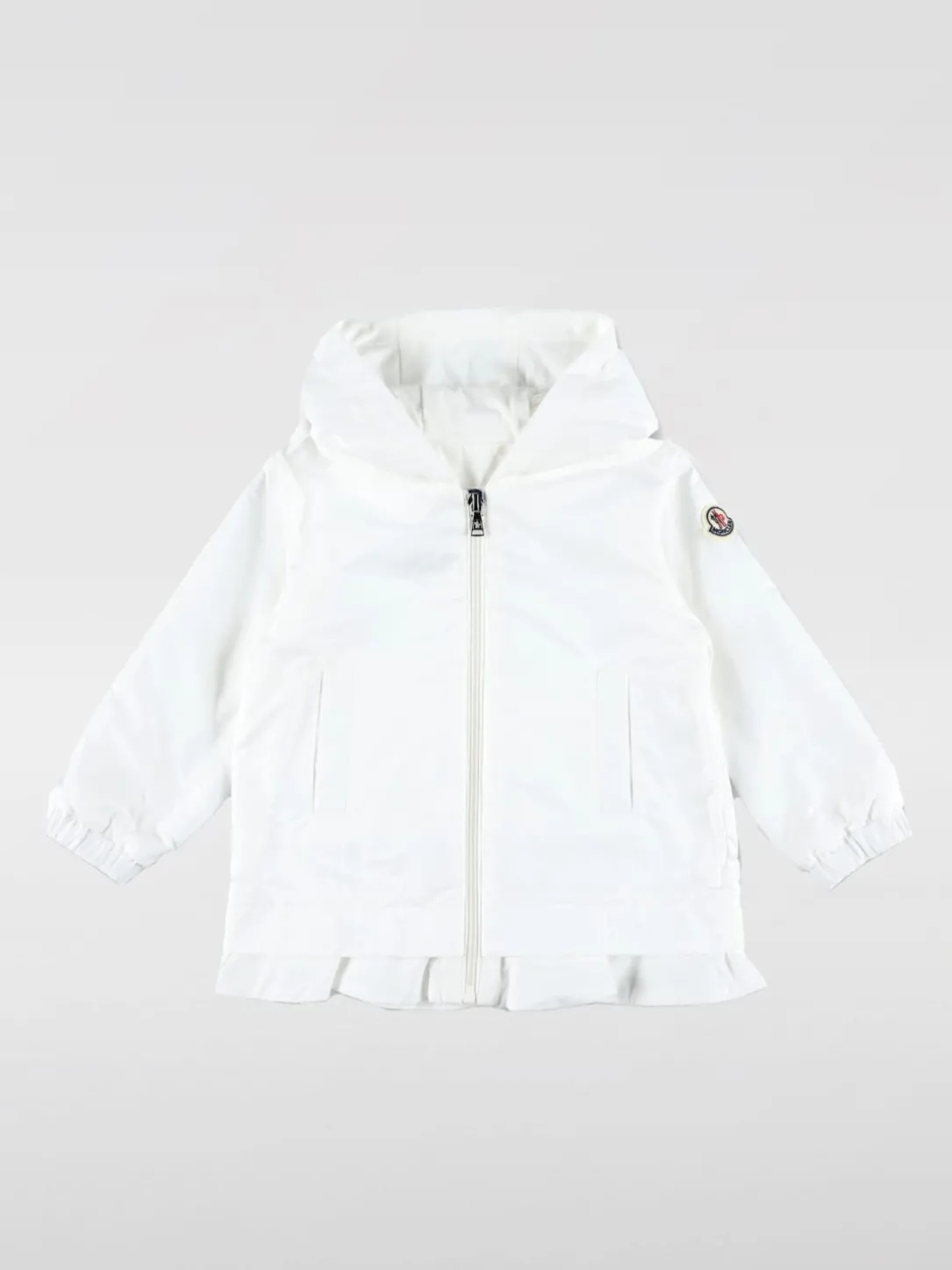 Giacca a vento con logo Moncler in nylon