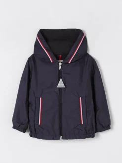 Giacca a vento con logo Moncler in nylon