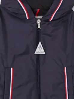 Giacca a vento con logo Moncler in nylon