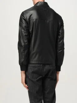Giacca biker Emporio Armani in pelle