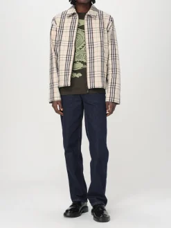 Giacca Burberry in twill con stampa Vintage Check