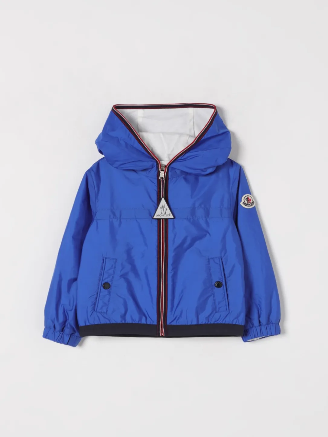 Giacca con cappuccio in nylon Moncler