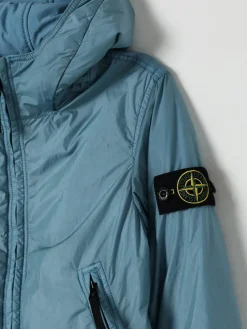 Giacca con cappuccio in nylon Stone Island Junior