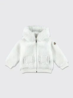 Giacca con cappuccio in pelliccia Moncler
