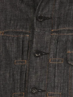 Giacca di jeans con fettucce Y's