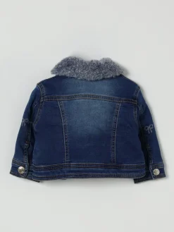 Giacca di jeans con fiocchi Monnalisa