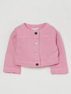 Giacca di jeans con logo di strass Liu Jo