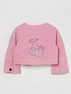 Giacca di jeans con logo di strass Liu Jo