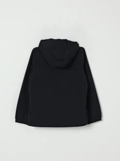 Giacca di nylon con cappuccio e logo Burberry