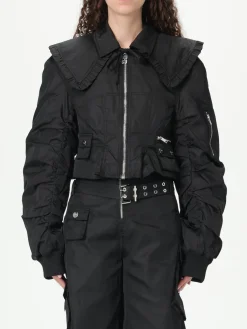 Giacca di nylon con maxi collo Ganni