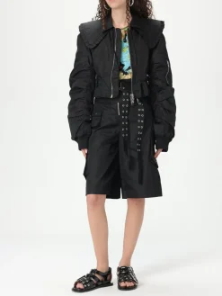 Giacca di nylon con maxi collo Ganni