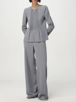 Giacca Emporio Armani in crêpe plissettato