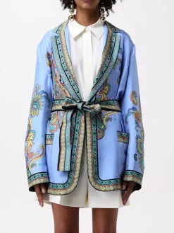 Giacca Etro in twill di seta stampata