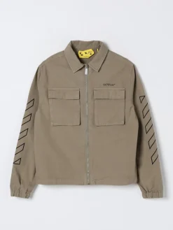 Giacca in cotone con logo Off-white Kids