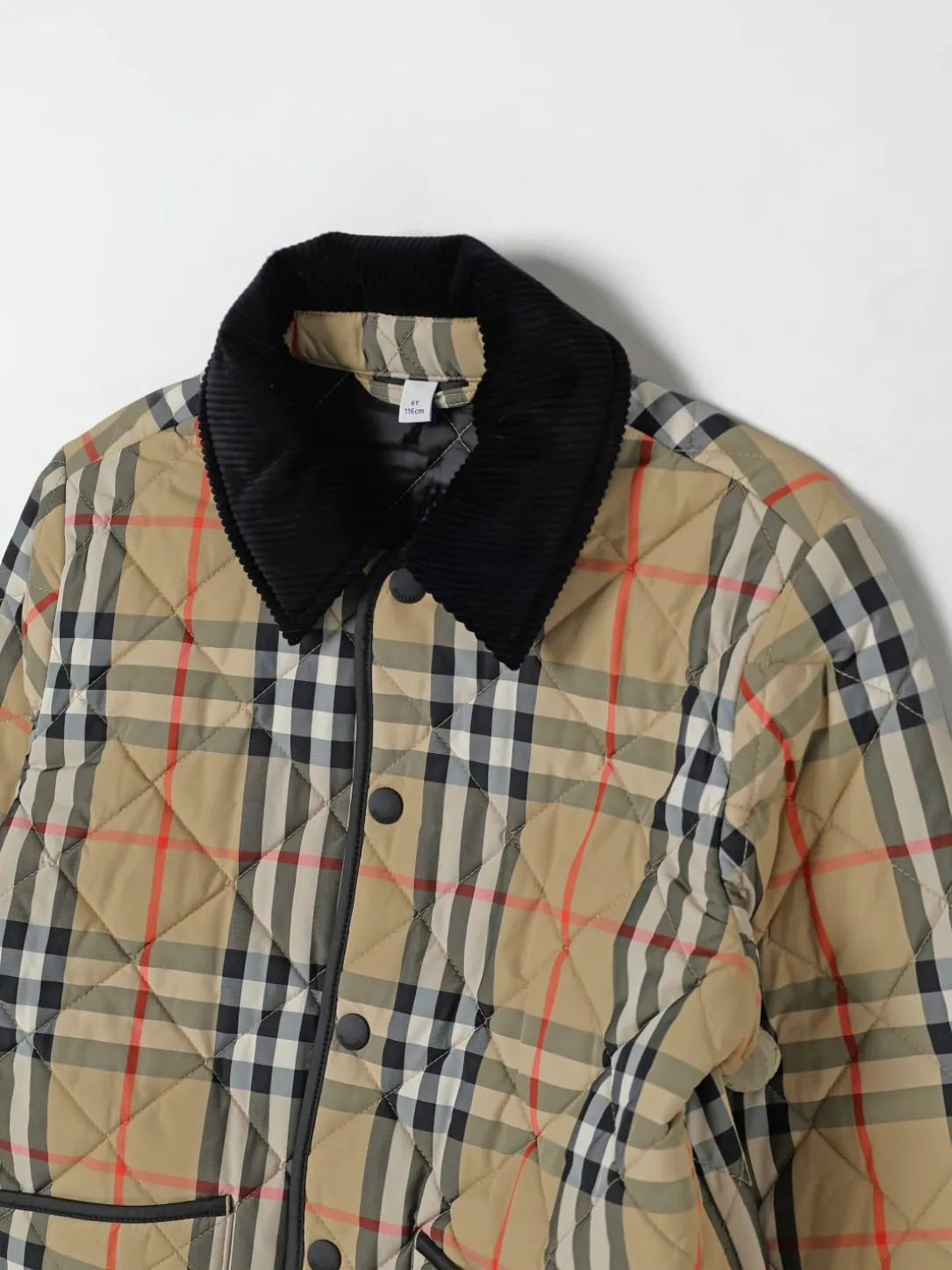 Giacca in nylon check Burberry