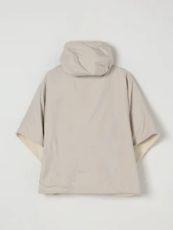 Giacca in poliestere con cappuccio e logo Moncler