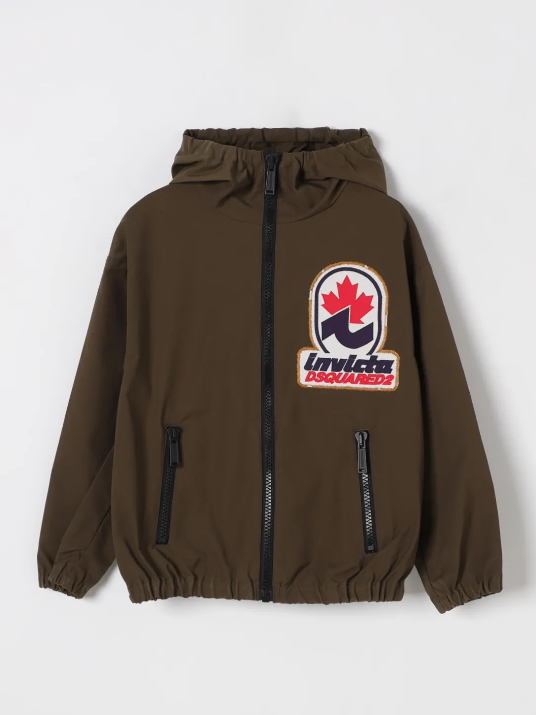 Giacca in tessuto tecnico con logo Dsquared2