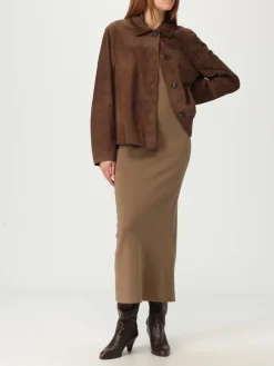 Giacca 'S Max Mara in pelle scamosciata