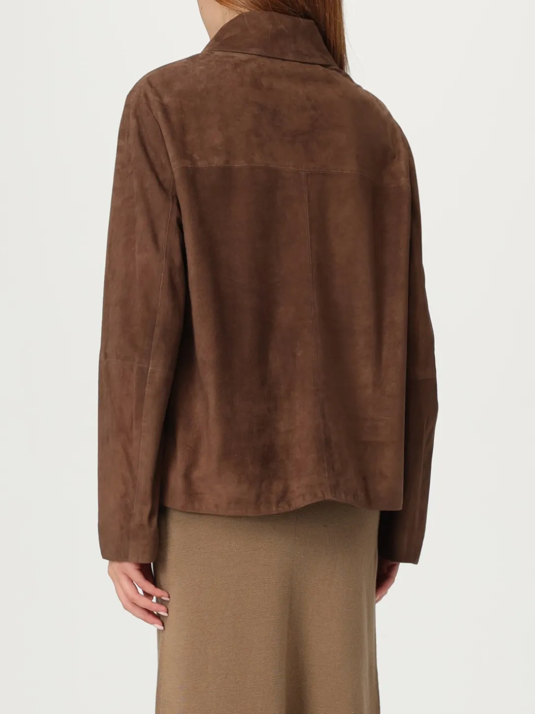 Giacca 'S Max Mara in pelle scamosciata