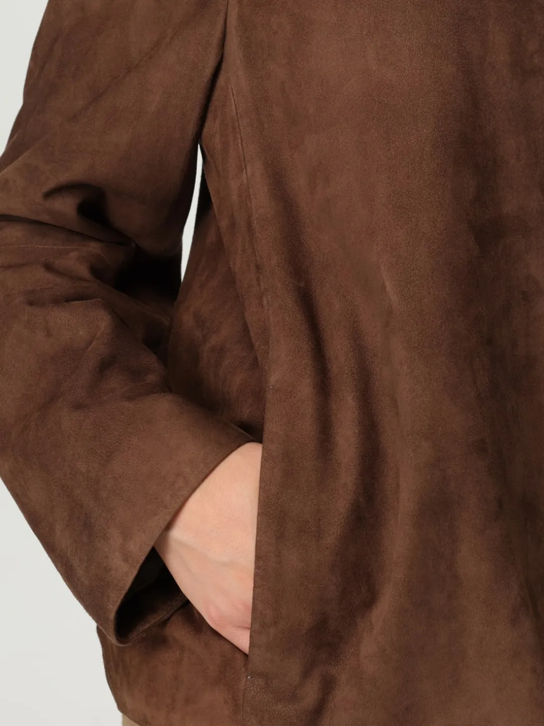 Giacca 'S Max Mara in pelle scamosciata