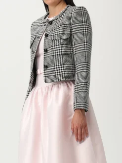 Giacca Self-Portrait in misto lana con strass