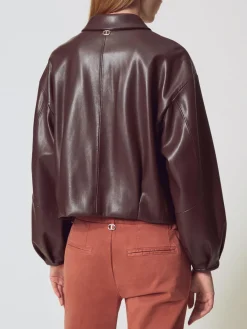 Giacca Twinset in pelle sintetica