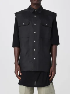 Gilet a camicia in lino Rick Owens