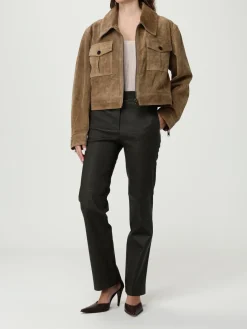 Giubbotto Arma in pelle scamosciata