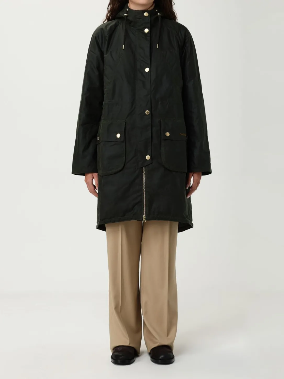 Giubbotto Barbour in cotone cerato