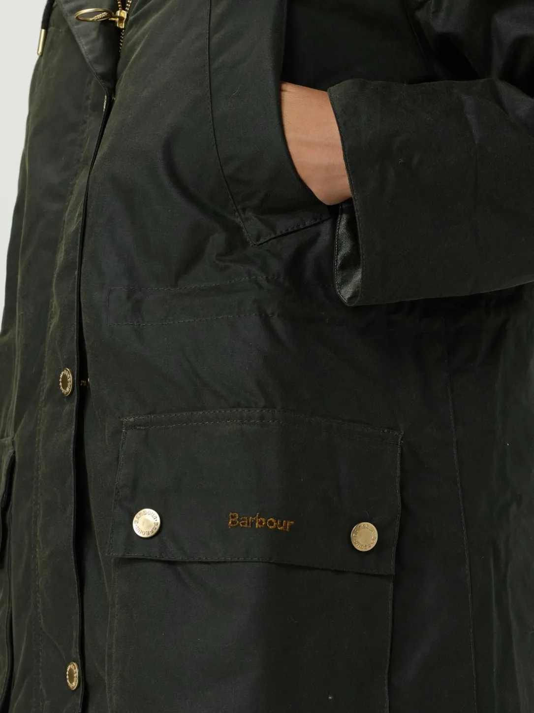 Giubbotto Barbour in cotone cerato