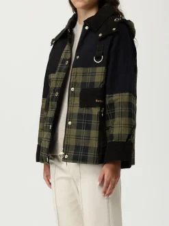Giubbotto Barbour in cotone con stampa Tartan
