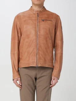 Giubbotto biker Peuterey in pelle