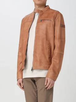 Giubbotto biker Peuterey in pelle