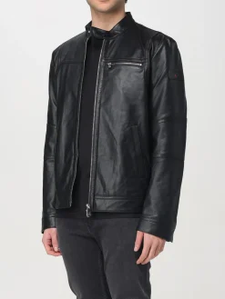 Giubbotto biker Peuterey in pelle