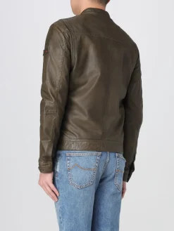 Giubbotto biker Peuterey in pelle