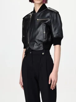 Giubbotto biker Versace Jeans Couture in pelle