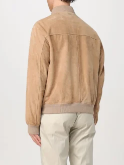 Giubbotto Boss in pelle scamosciata