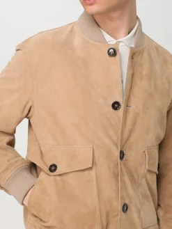 Giubbotto Boss in pelle scamosciata