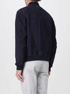 Giubbotto Boss in pelle scamosciata