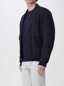 Giubbotto Boss in pelle scamosciata