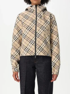 Giubbotto Burberry in nylon con stampa Vintage Check