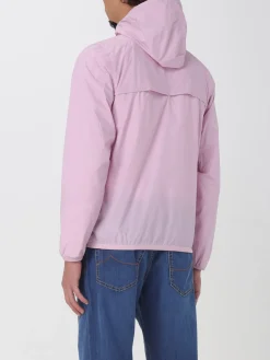 Giubbotto con cappuccio K-Way in nylon